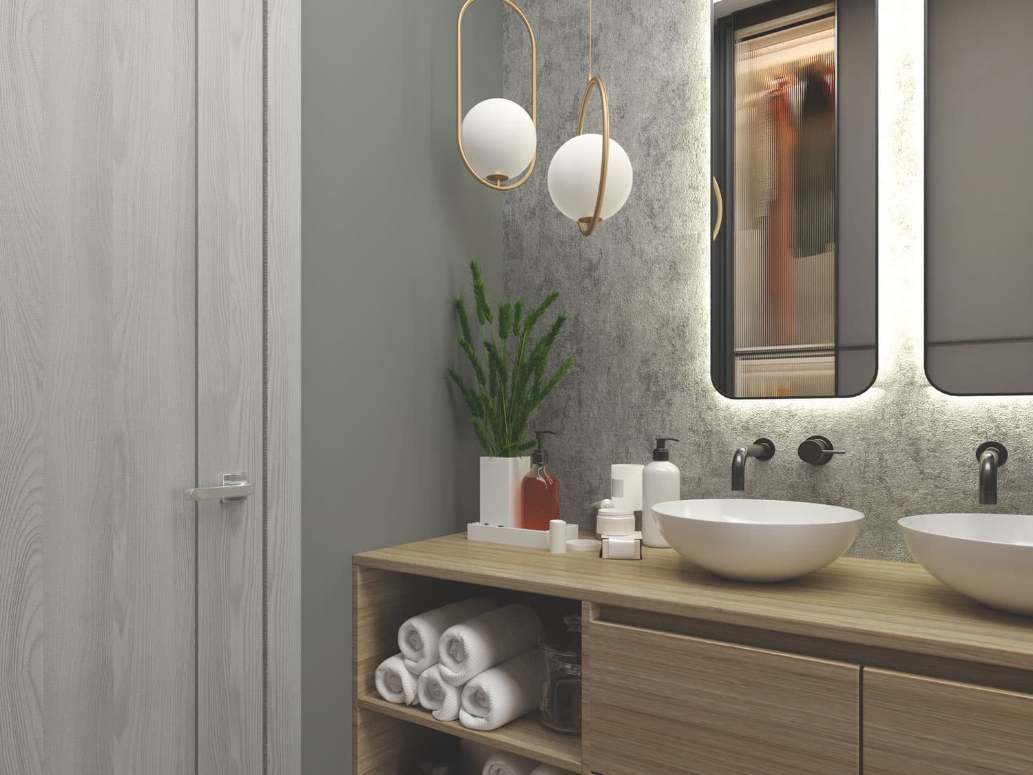 AVON 07 RIBEIRA ASH SWING BELLDINNI MODERN INTERIOR DOOR - 3