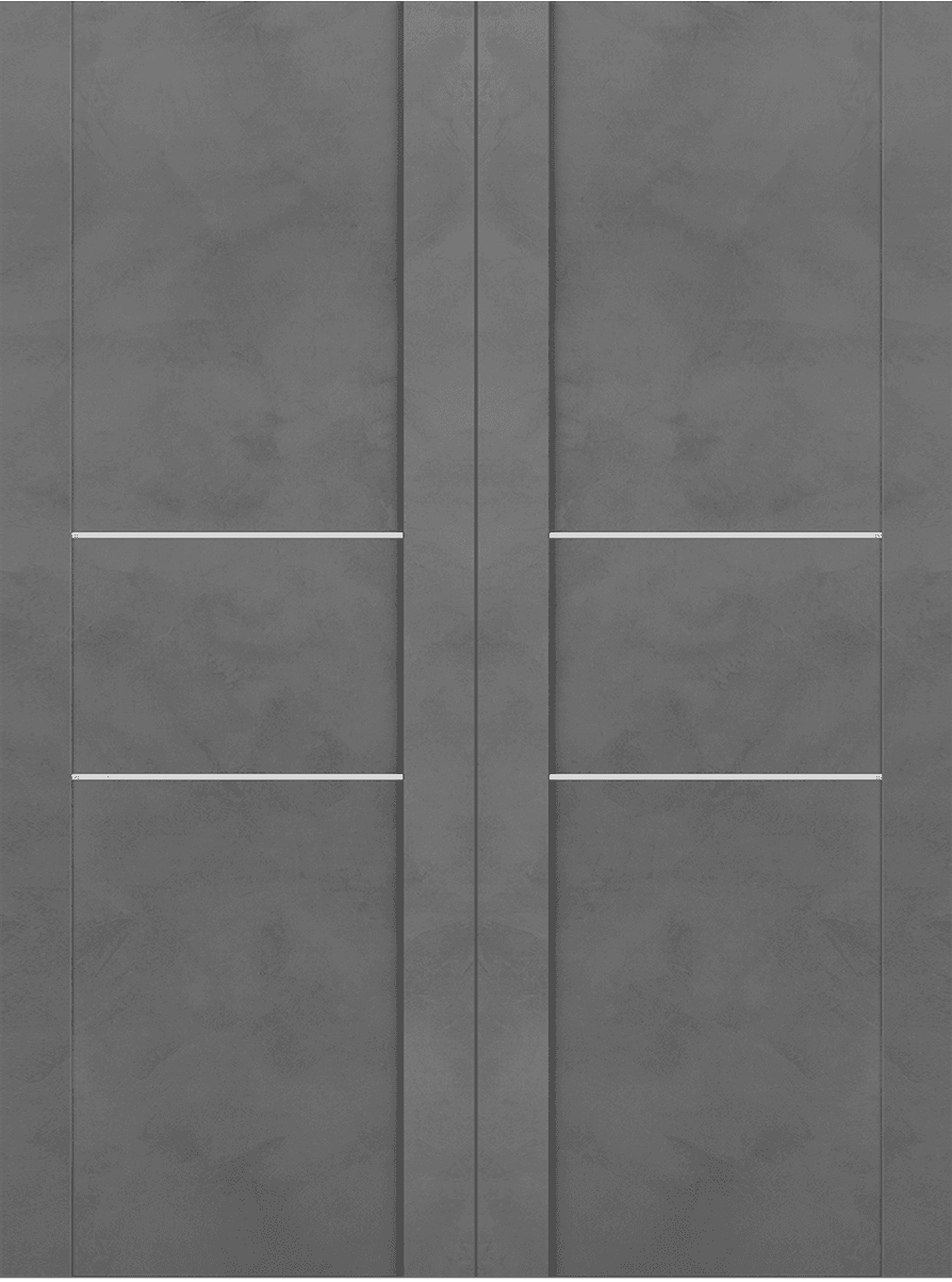 AVON 01 2H GOLD DARK URBAN DOUBLE BI-FOLD BELLDINNI MODERN INTERIOR DOOR - 3