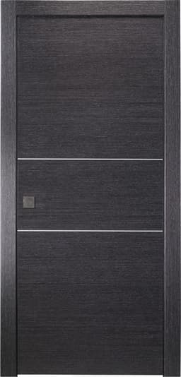 AVANTI 2H BLACK APRICOT POCKET BELLDINNI MODERN INTERIOR DOOR - 1