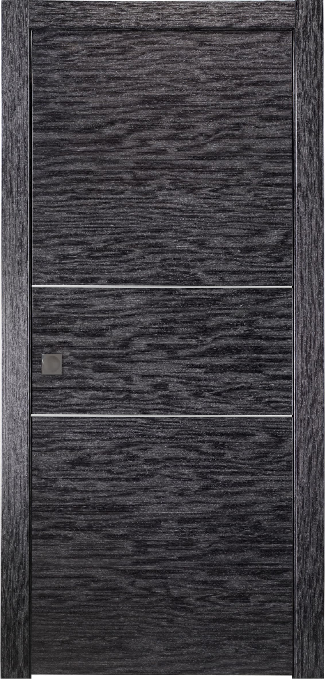 AVANTI 2H BLACK APRICOT POCKET BELLDINNI MODERN INTERIOR DOOR - 1