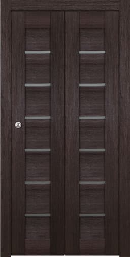 AVON 07-02 VETRO VERALINGA OAK BI-FOLD BELLDINNI MODERN INTERIOR DOOR - 1