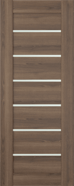 AVON 07-02 VETRO PECAN NUTWOOD SLAB DOORS BELLDINNI MODERN INTERIOR DOOR - 1