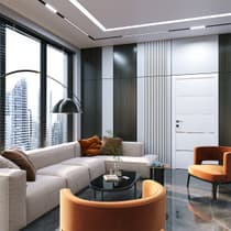 SMART PRO 4H POLAR WHITE BARN BELLDINNI MODERN INTERIOR DOOR - 3