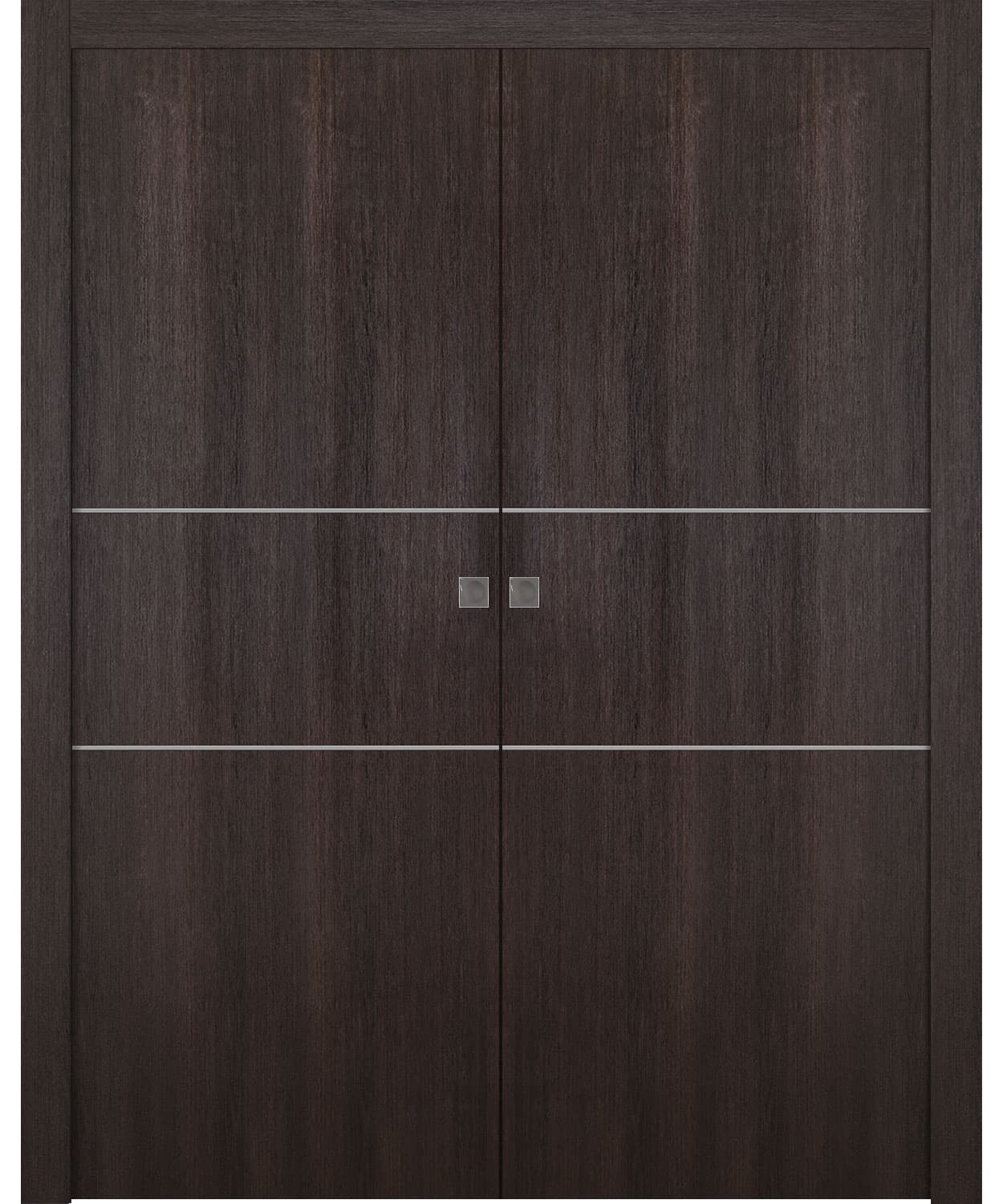 OPTIMA 2H VERALINGA OAK DOUBLE POCKET BELLDINNI MODERN INTERIOR DOOR - 1