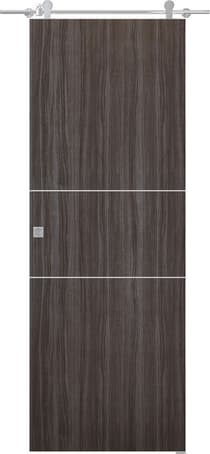 PALLADIO 2H GRAY OAK BARN BELLDINNI MODERN INTERIOR DOOR - 1