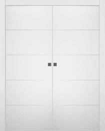 ARVIKA POLAR WHITE DOUBLE POCKET BELLDINNI MODERN INTERIOR DOOR - 1