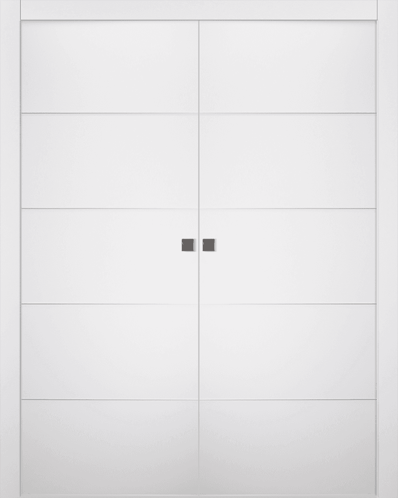 ARVIKA POLAR WHITE DOUBLE POCKET BELLDINNI MODERN INTERIOR DOOR