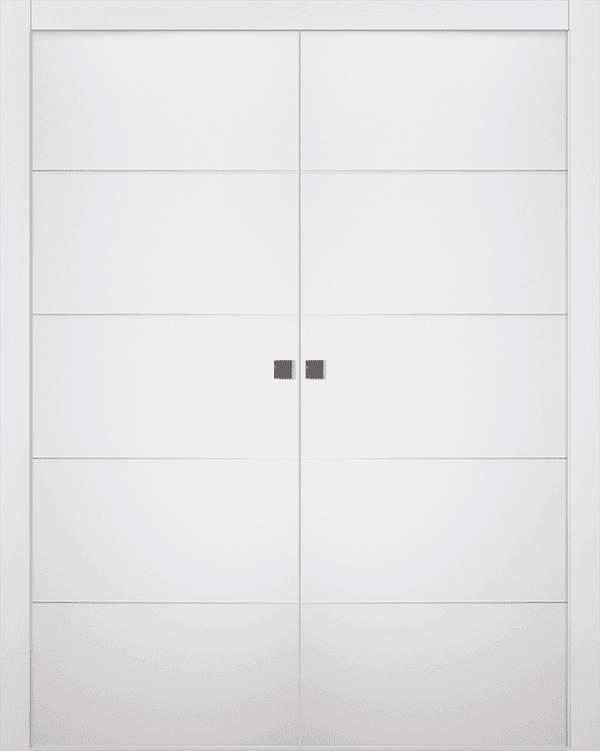 ARVIKA POLAR WHITE DOUBLE POCKET BELLDINNI MODERN INTERIOR DOOR