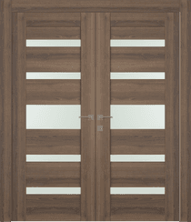 AVON 07-05 VETRO PECAN NUTWOOD CLOSET DOORS BELLDINNI MODERN INTERIOR DOOR - 1