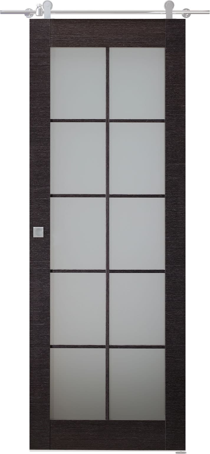 AVANTI 10 LITE VETRO BLACK APRICOT BARN BELLDINNI MODERN INTERIOR DOOR - 1