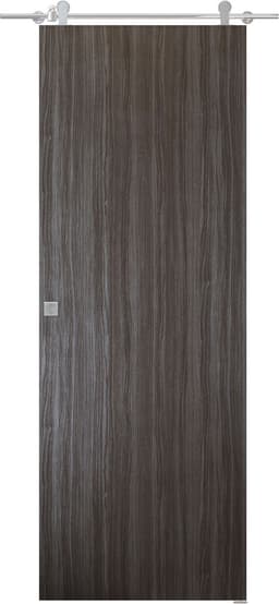 PALLADIO GRAY OAK BARN DOORS BELLDINNI MODERN INTERIOR DOOR - 1