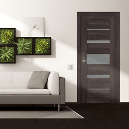 AVON 07-03 VETRO VERALINGA OAK SWING BELLDINNI MODERN INTERIOR DOOR - 3