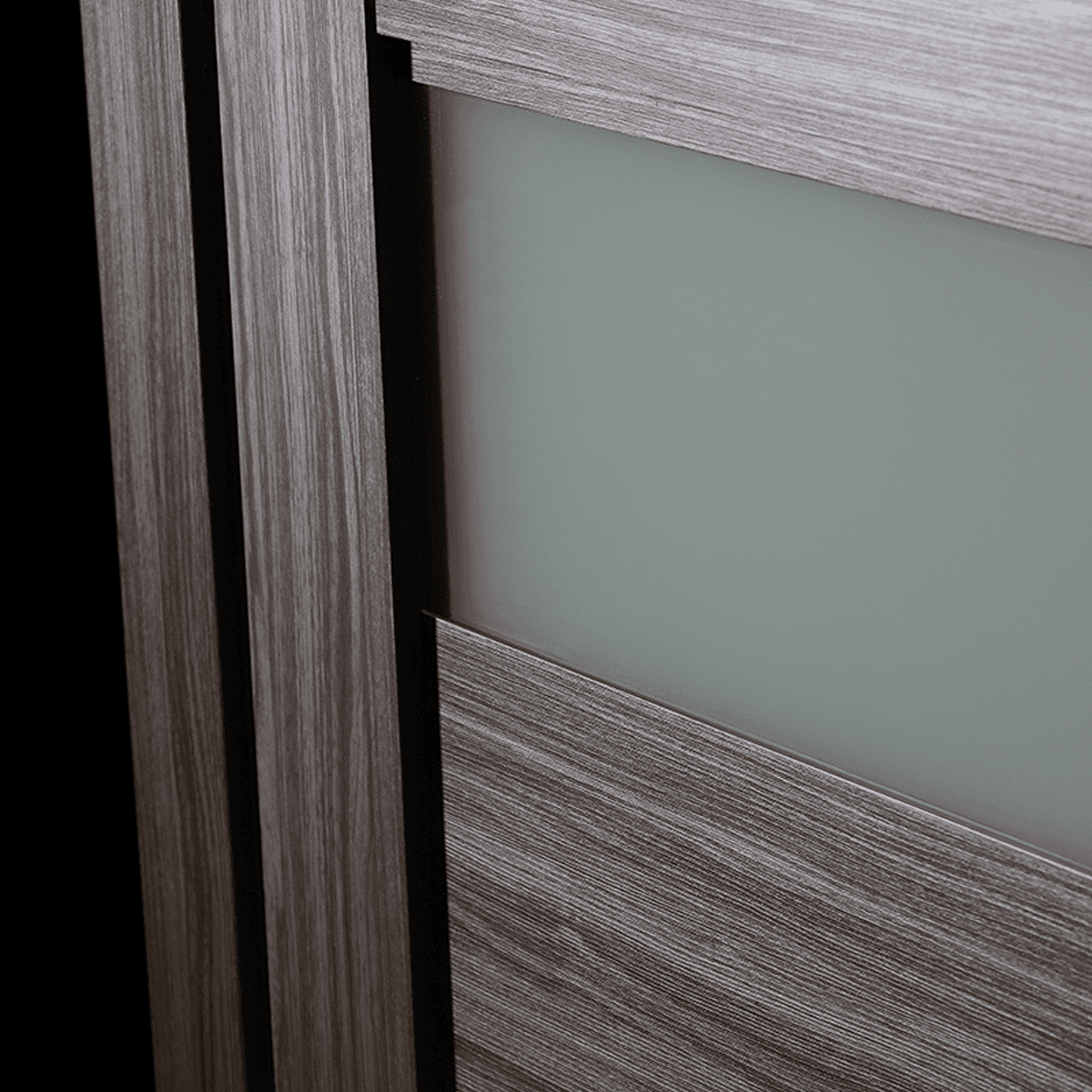 EDNA VETRO GRAY OAK CLOSET BELLDINNI MODERN INTERIOR DOOR - 3