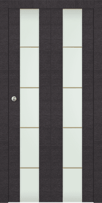 AVANTI 202 4H GOLD STRIPS VETRO BLACK APRICOT BI-FOLD DOORS BELLDINNI MODERN INTERIOR DOOR - 1