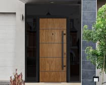 Single Modern Steel Exterior Door Deux 6683 - 10