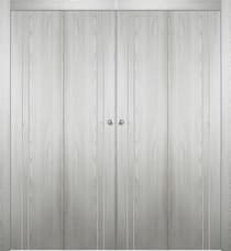 OPTIMA 2V RIBEIRA ASH DOUBLE BI-FOLD BELLDINNI MODERN INTERIOR DOOR - 1