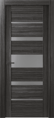 KINA VETRO GRAY OAK SWING DOORS BELLDINNI MODERN INTERIOR DOOR - 1