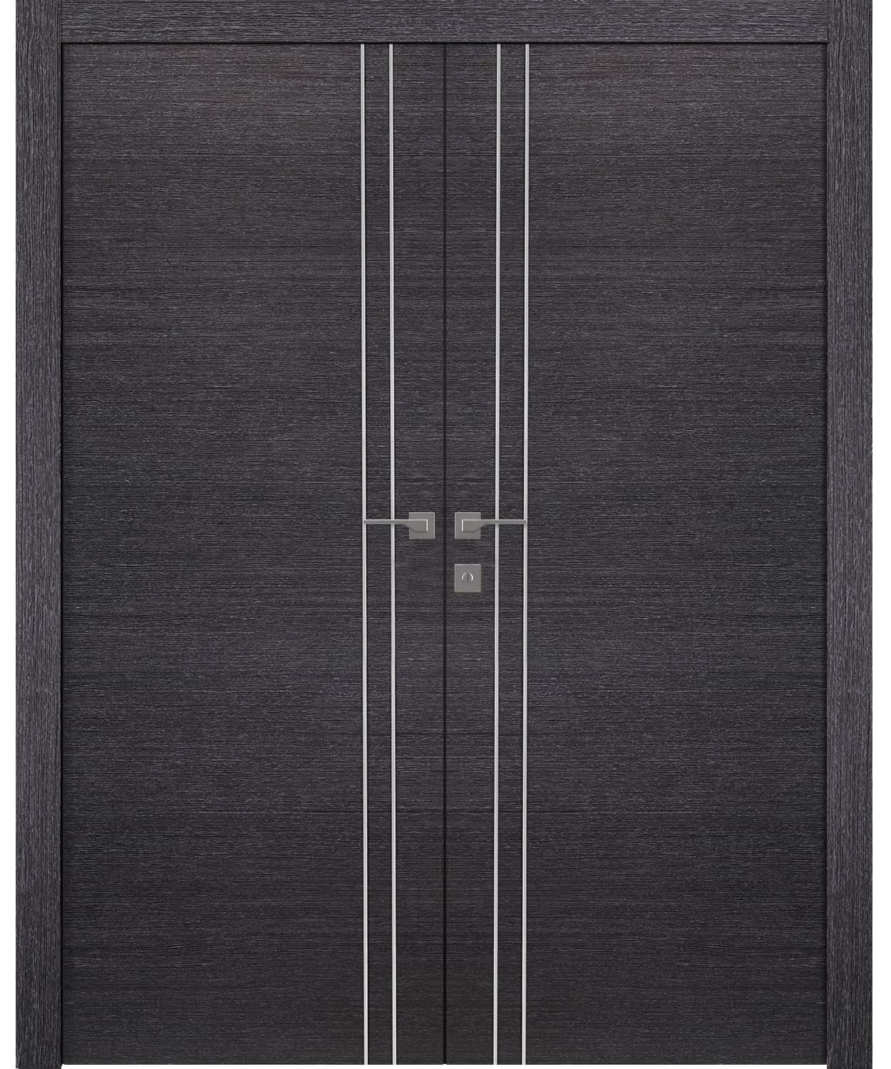 AVANTI 2V BLACK APRICOT CLOSET BELLDINNI MODERN INTERIOR DOOR - 1