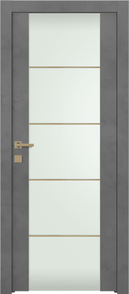 AVON 202 4H GOLD STRIPS VETRO DARK URBAN SWING DOORS BELLDINNI MODERN INTERIOR DOOR - 1
