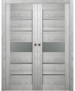 AVON 07-06 VETRO RIBEIRA ASH DOUBLE POCKET BELLDINNI MODERN INTERIOR DOOR - 1