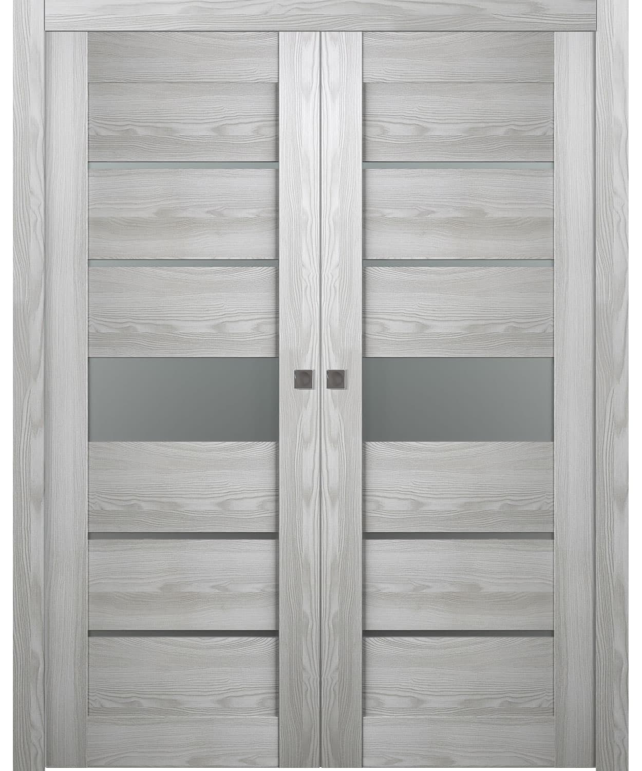 AVON 07-06 VETRO RIBEIRA ASH DOUBLE POCKET BELLDINNI MODERN INTERIOR DOOR - 1