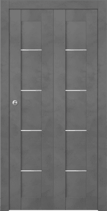 AVON 07 4H DARK URBAN BI-FOLD BELLDINNI MODERN INTERIOR DOOR - 1