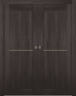 AVON 07 1H GOLD VERALINGA OAK DOUBLE POCKET BELLDINNI MODERN INTERIOR DOOR - 1