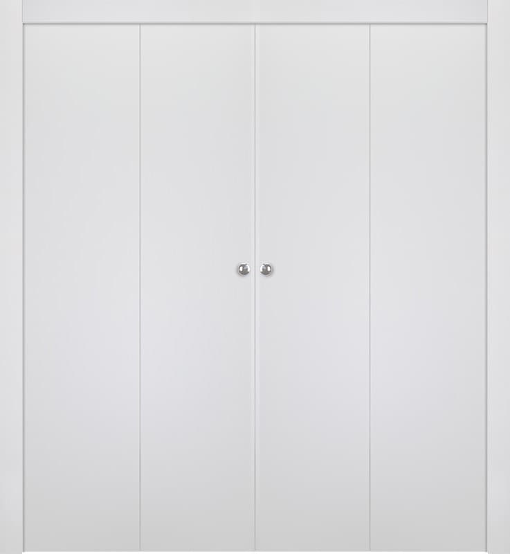 UNICA BIANCO NOBLE DOUBLE BI-FOLD BELLDINNI MODERN INTERIOR DOOR - 1