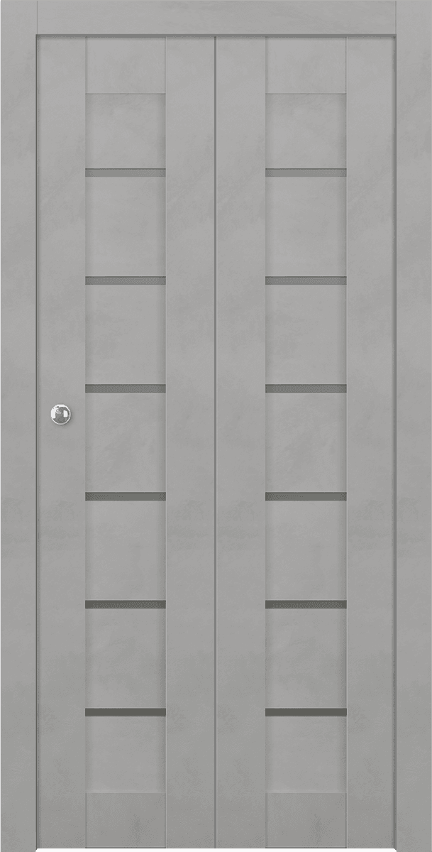 AVON 07-02 VETRO LIGHT URBAN DOUBLE BI-FOLD BELLDINNI MODERN INTERIOR DOOR - 1