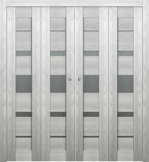 AVON 07-03 VETRO RIBEIRA ASH DOUBLE BI-FOLD BELLDINNI MODERN INTERIOR DOOR - 1