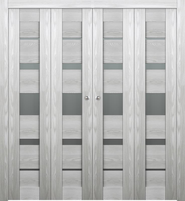 AVON 07-03 VETRO RIBEIRA ASH DOUBLE BI-FOLD BELLDINNI MODERN INTERIOR DOOR - 1