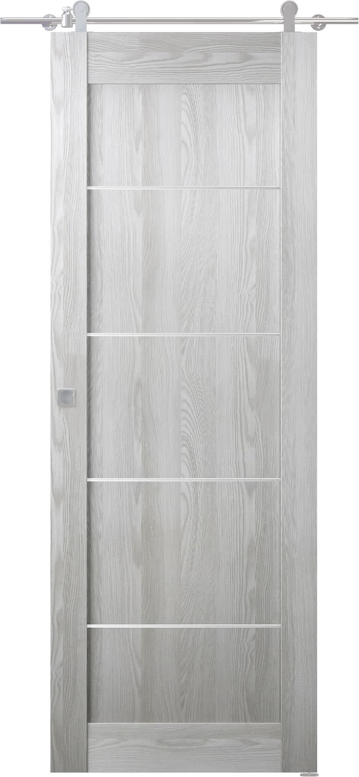 AVON 07 4H RIBEIRA ASH DOUBLE BARN BELLDINNI MODERN INTERIOR DOOR - 1