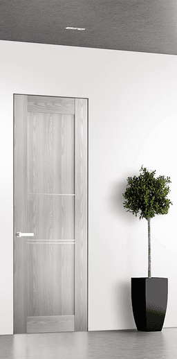 AVON 07 3H RIBEIRA ASH DOUBLE INVISIBLE METAL FRAME BELLDINNI MODERN INTERIOR DOOR - 1