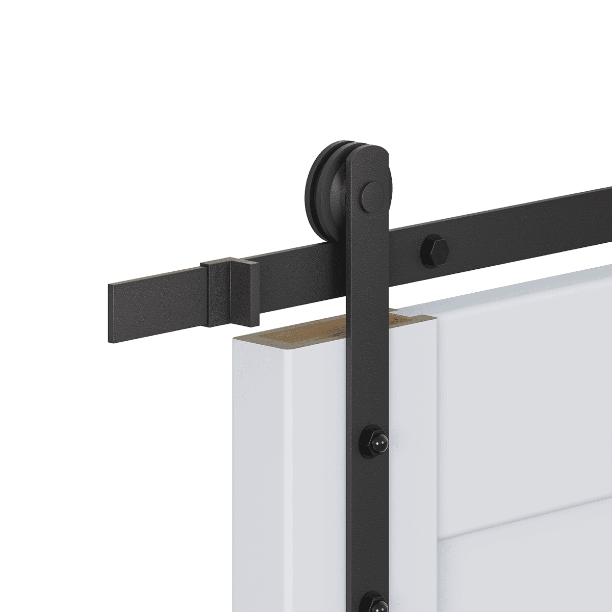 SMART PRO H3G 4H BLACK STRIPS VETRO POLAR WHITE BARN DOORS BELLDINNI MODERN INTERIOR DOOR - 2