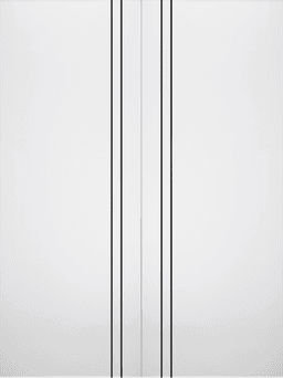 PALLADIO 2V BLACK BIANCO NOBLE DOUBLE BARN DOORS BELLDINNI MODERN INTERIOR DOOR - 2
