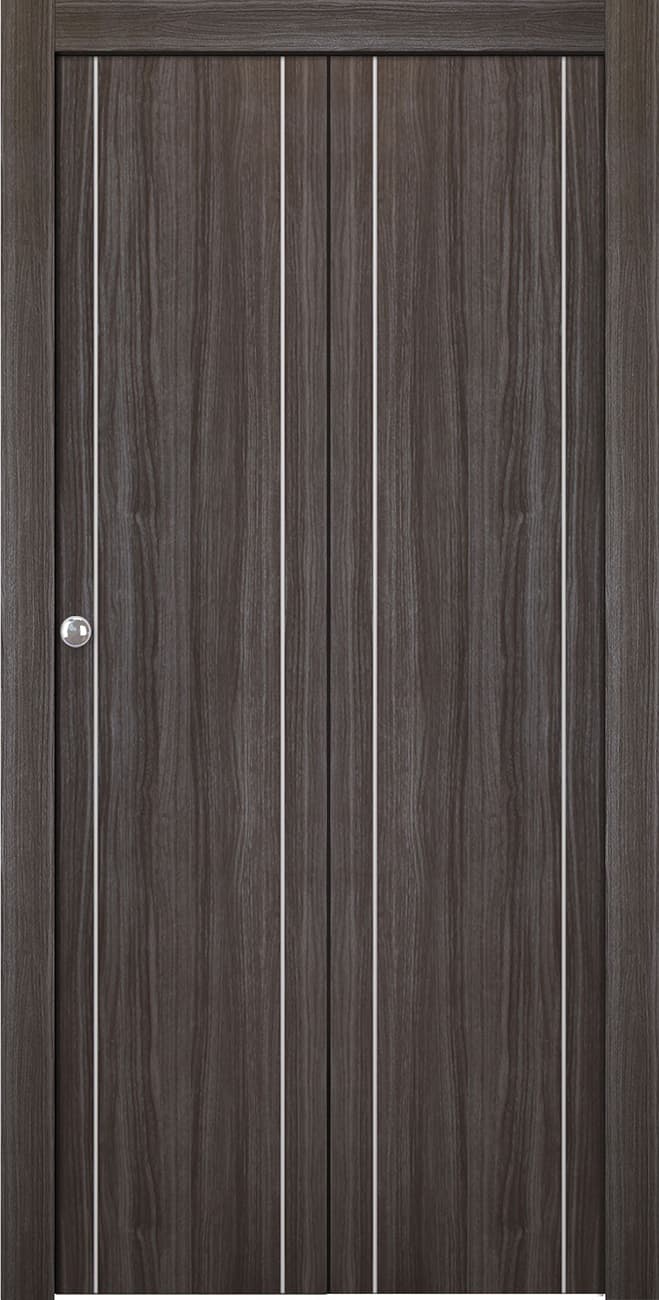 PALLADIO 2U GRAY OAK BI-FOLD BELLDINNI MODERN INTERIOR DOOR - 1