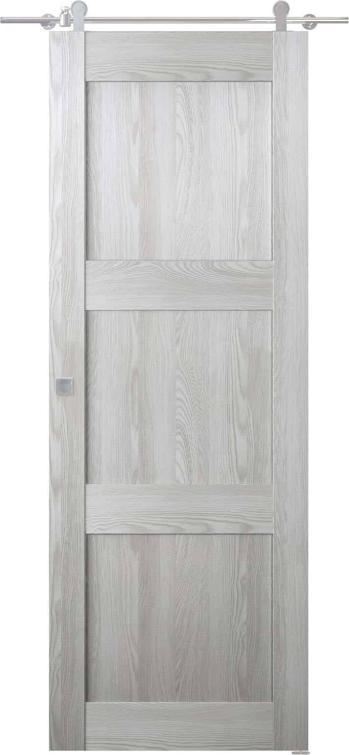 AVON 07 2RN RIBEIRA ASH DOUBLE BARN BELLDINNI MODERN INTERIOR DOOR - 1