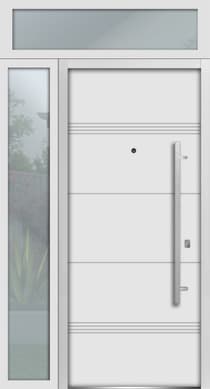 Single Modern Steel Exterior Door Deux 1705 8ft - 5