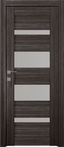 MIRELLA VETRO GRAY OAK SWING BELLDINNI MODERN INTERIOR DOOR - 1