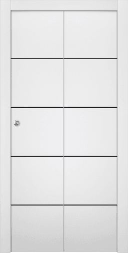 SMART PRO 4H BLACK POLAR WHITE BI-FOLD DOORS BELLDINNI MODERN INTERIOR DOOR - 1