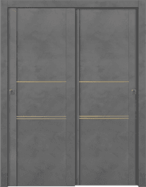 AVON 01 3H GOLD DARK URBAN BYPASS DOORS BELLDINNI MODERN INTERIOR DOOR - 1