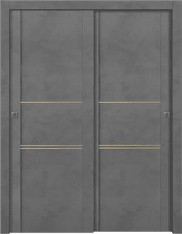 AVON 01 3H GOLD DARK URBAN BYPASS DOORS BELLDINNI MODERN INTERIOR DOOR - 1