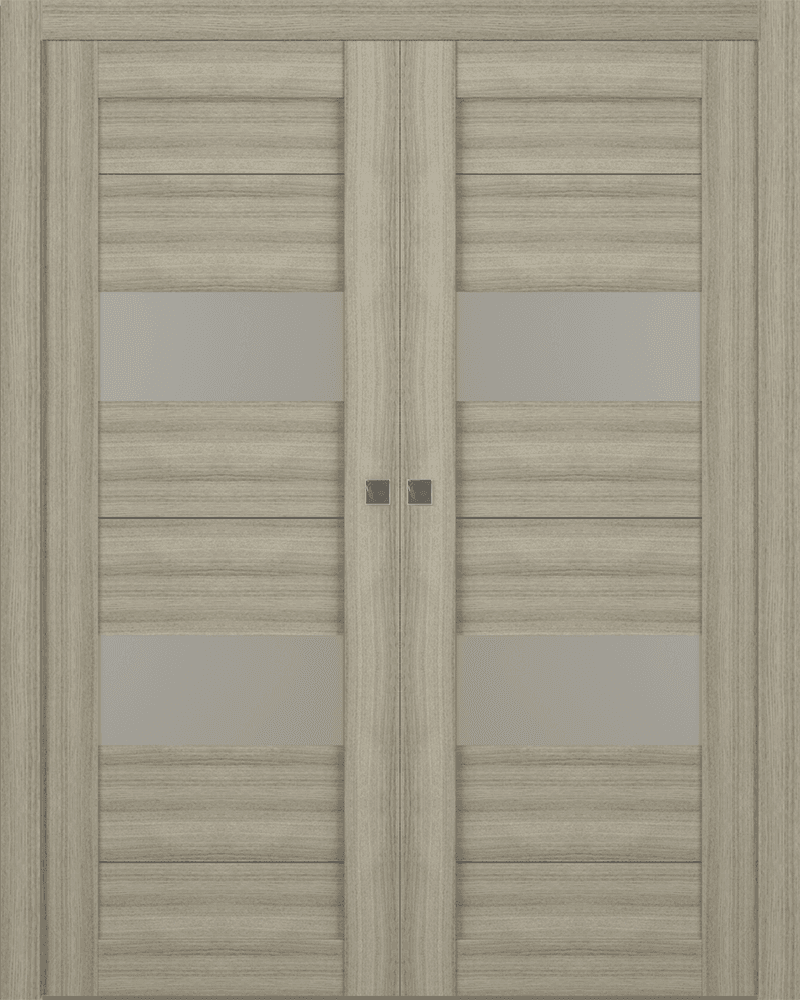 BERTA VETRO SHAMBOR DOUBLE POCKET BELLDINNI MODERN INTERIOR DOOR - 1