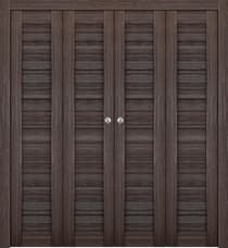 ERMI GRAY OAK DOUBLE BI-FOLD BELLDINNI MODERN INTERIOR DOOR - 1