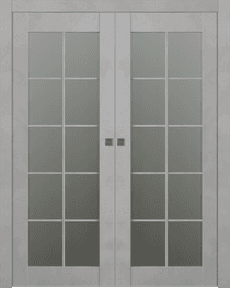 AVON 10 LITE VETRO LIGHT URBAN DOUBLE POCKET BELLDINNI MODERN INTERIOR DOOR - 1