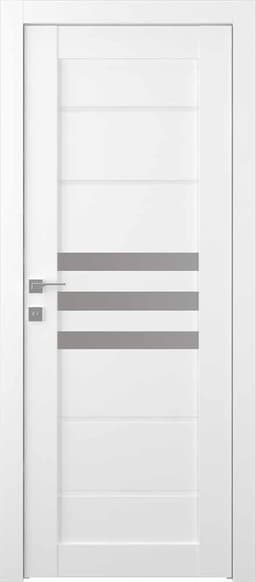 DOME VETRO BIANCO NOBLE SWING BELLDINNI MODERN INTERIOR DOOR - 1