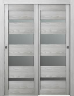 AVON 07-01 VETRO RIBEIRA ASH BYPASS BELLDINNI MODERN INTERIOR DOOR - 1