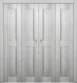 AVON 07 RN RIBEIRA ASH DOUBLE BI-FOLD BELLDINNI MODERN INTERIOR DOOR - 1