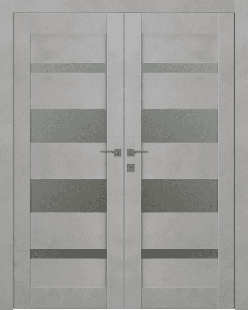 AVON 07-01 VETRO LIGHT URBAN DOUBLE BELLDINNI MODERN INTERIOR DOOR - 1