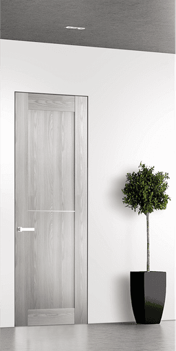 AVON 07 1H RIBEIRA ASH DOUBLE INVISIBLE METAL FRAME BELLDINNI MODERN INTERIOR DOOR - 1